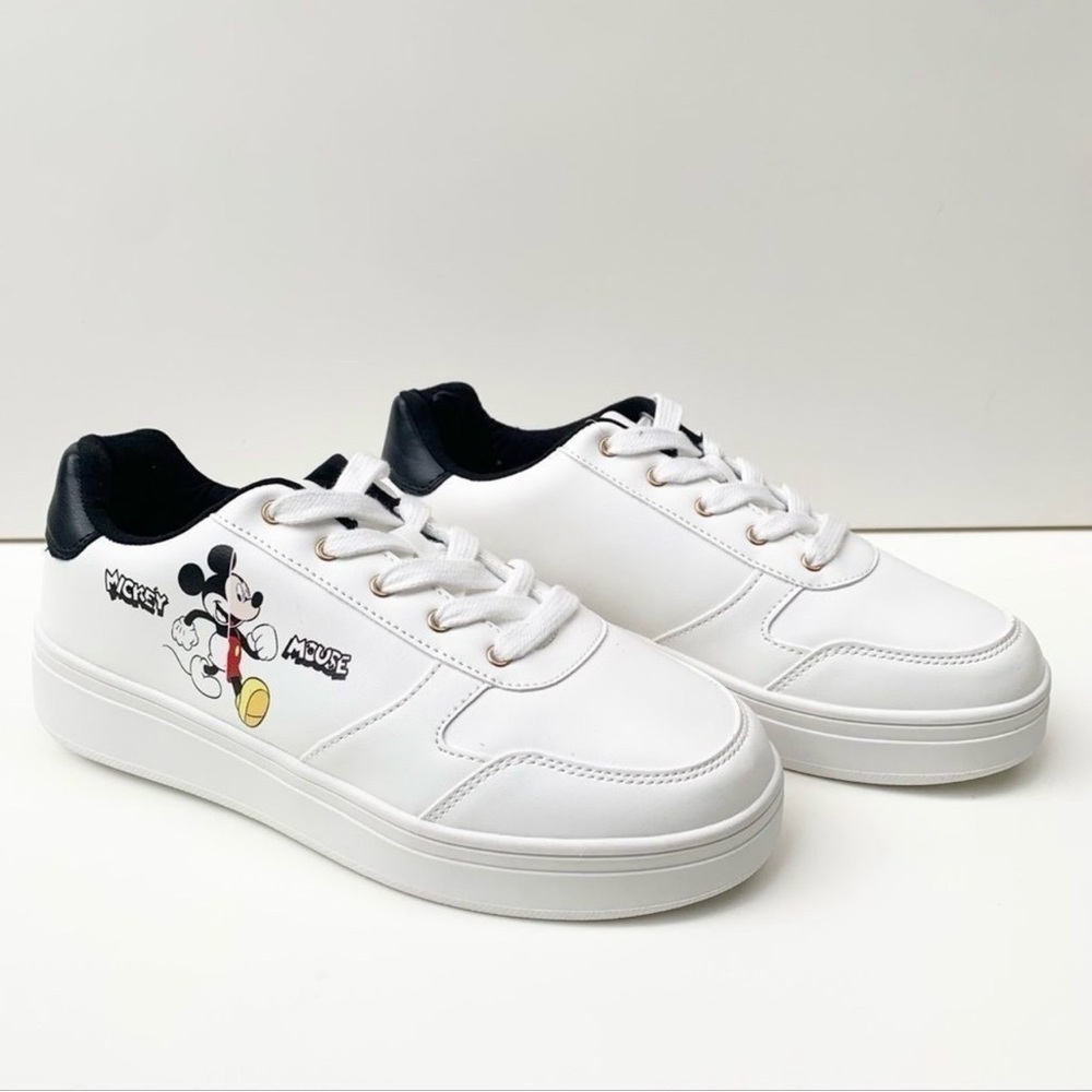 Disney Mickey Mouse Black and White Women’s Sneakers - Picture 3 of 11